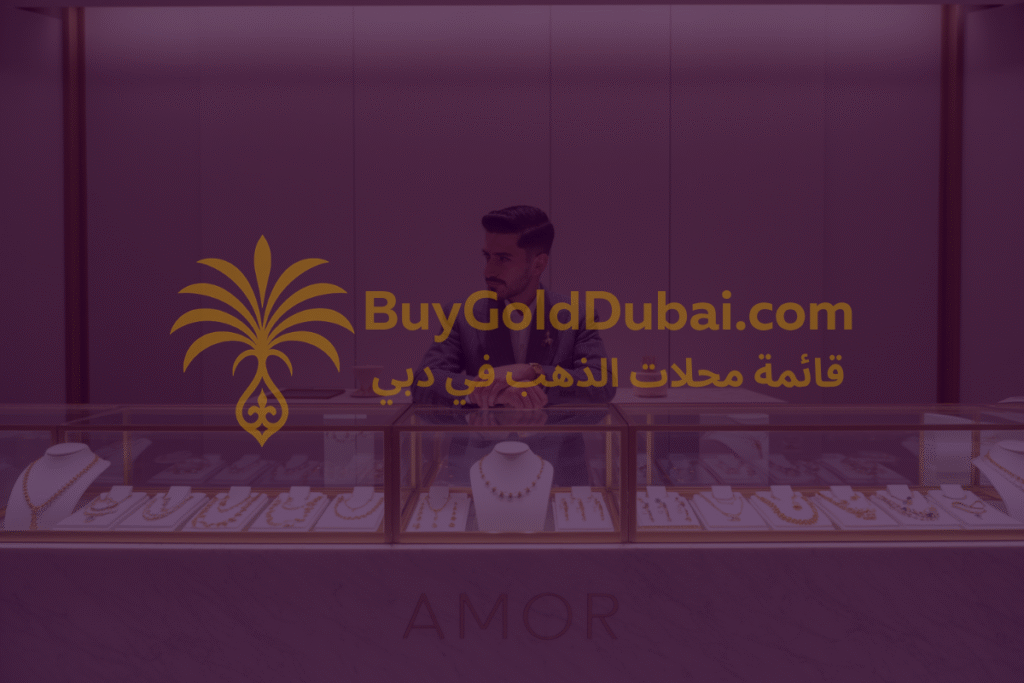 View of Al Khan Jewellery gold shop in Dubai