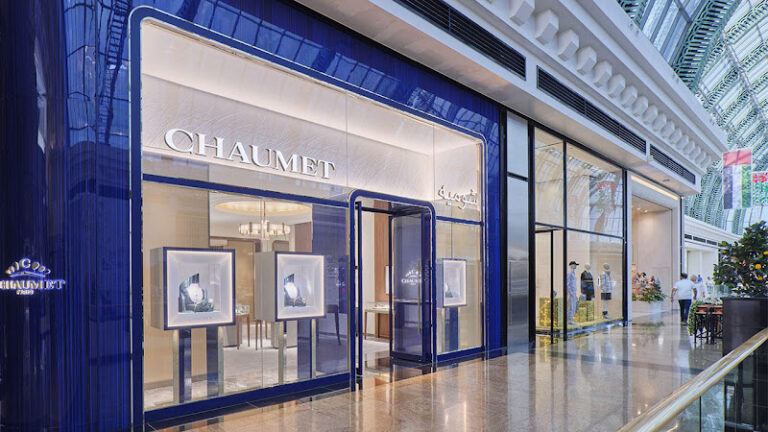 View of Chaumet gold shop in Dubai