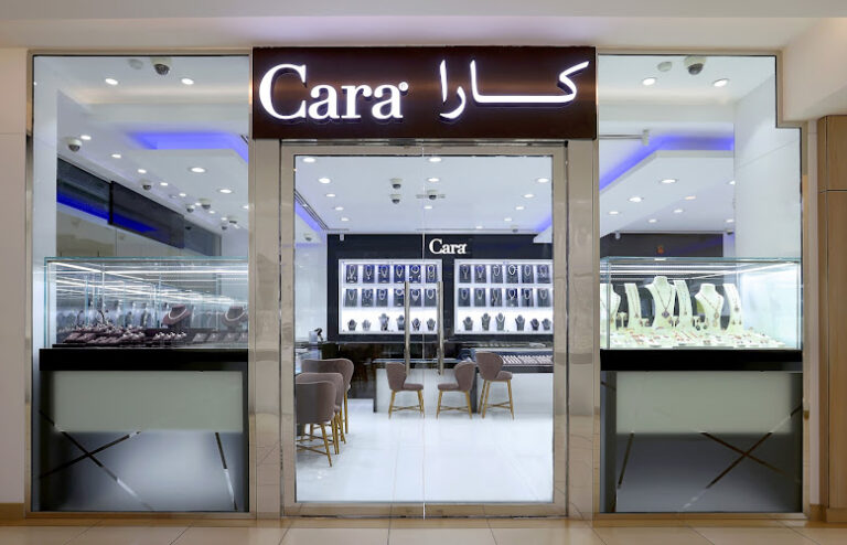 View of CARA JEWELLERS gold shop in Dubai