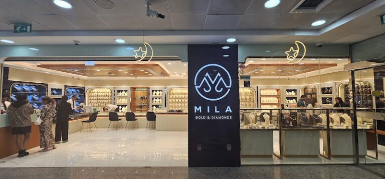 View of Mila Gold and Diamonds gold shop in Dubai
