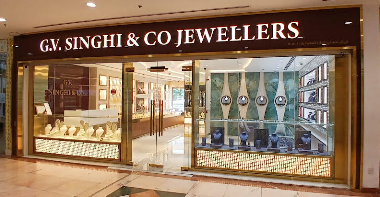 View of G V SINGHI JEWELLERY LLC gold shop in Dubai
