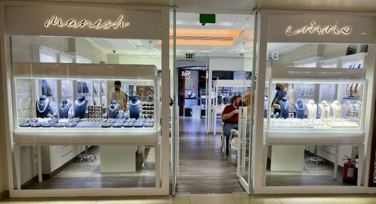 View of Manish Jewellers FZCO (Certified Diamonds in Dubai) gold shop in Dubai